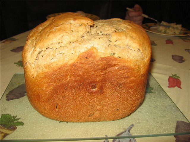 Pan con manteca de cerdo (panificadora)