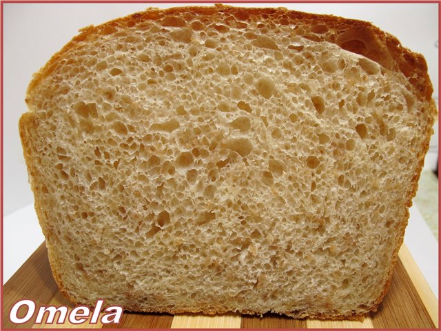 Wheat bread with grains (in the oven)