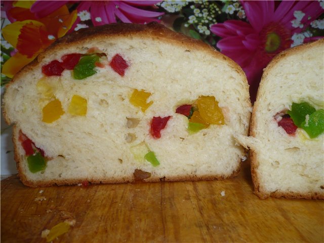Weense deegcake in een broodbakmachine