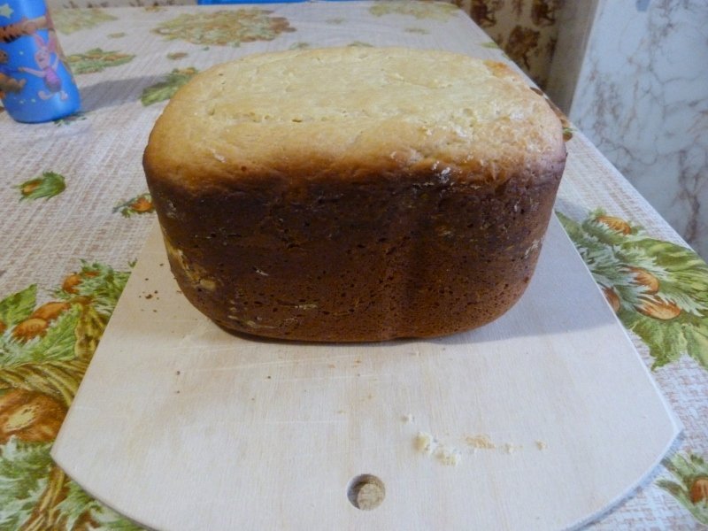 Wrongelbrood in een broodbakmachine