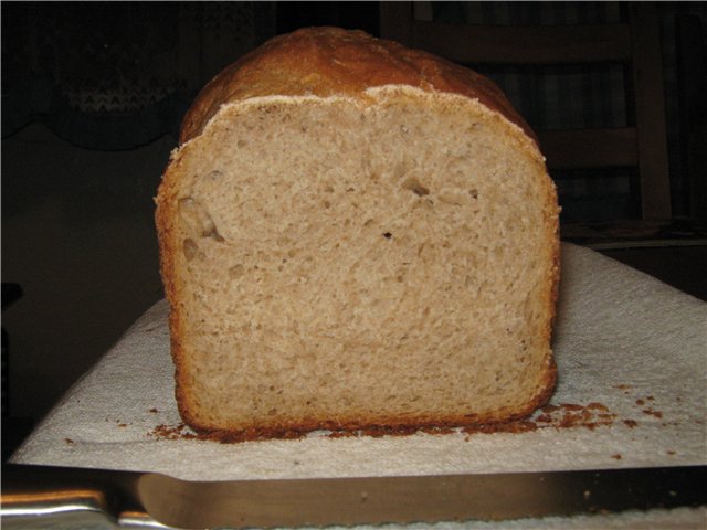 Moulinex. Pan de trigo y centeno con manzana