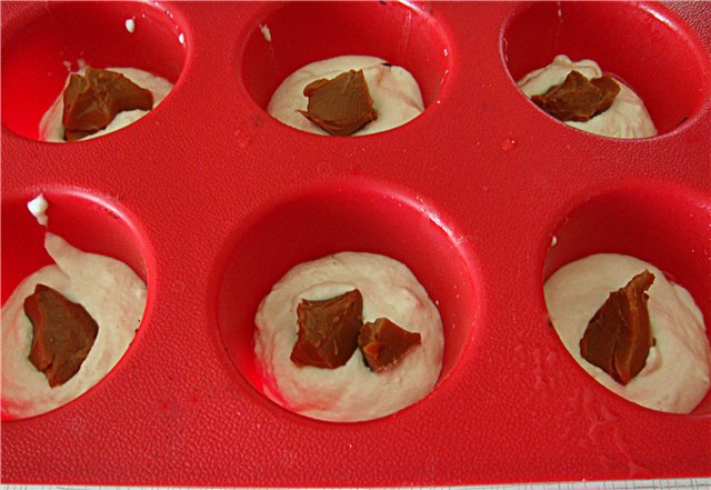 Cheesecakes gevuld in de oven