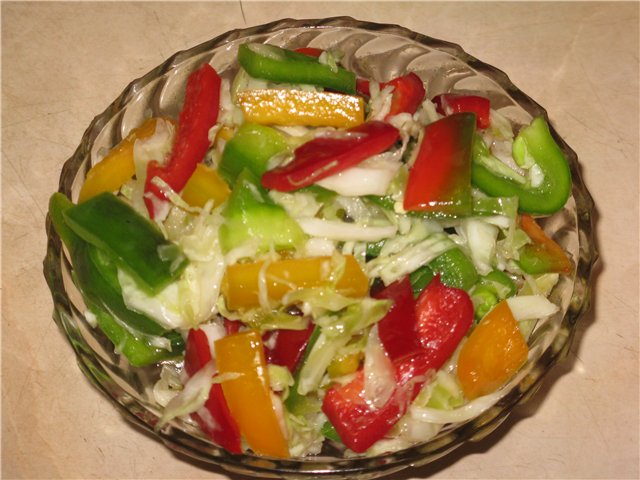 Szivárvány saláta