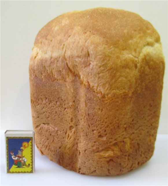 Búzakenyér búzadarával kenyérsütőben
