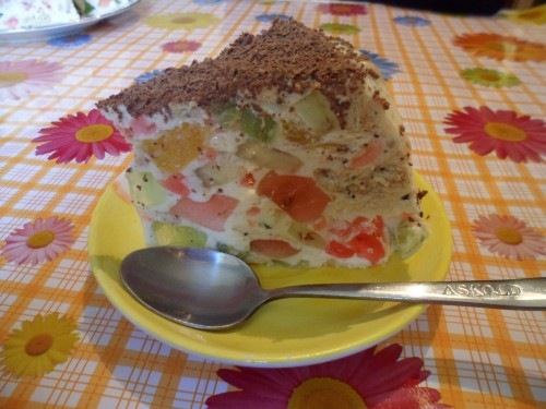Torta-desszert mozaik