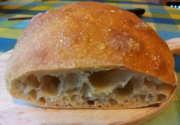 Kézműves kenyér gyúrás nélkül