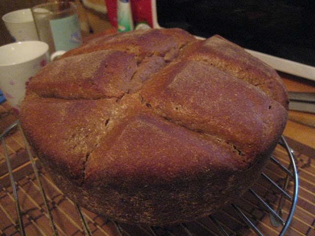 Žitný chléb s kváskem.
