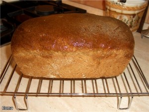 Búza-rozs-hajdina kenyér a sütőben