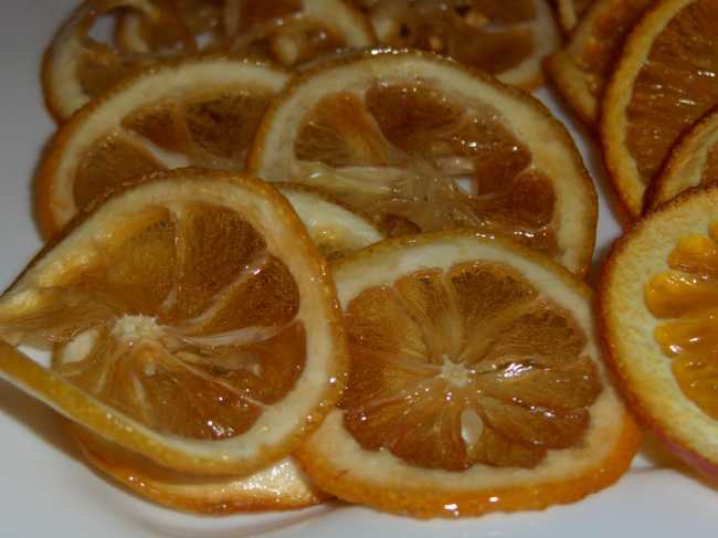 Kandiserte sitroner og appelsiner
