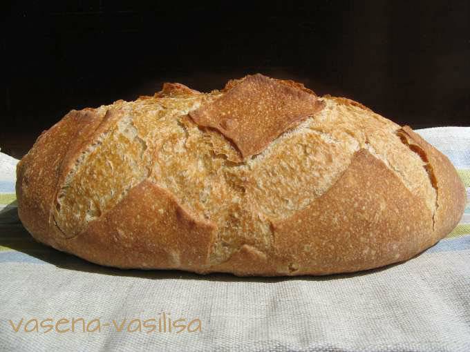 Pan de granja suizo (pan de trigo con masa madre de pasas)