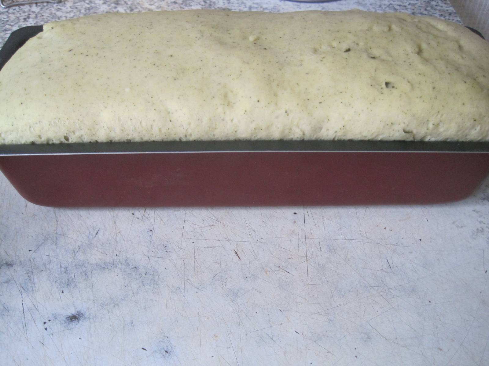Chleb biały z owsianką i pestkami dyni w piekarniku (zimna fermentacja)