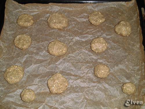 Biscotti magri di farina d'avena di segale