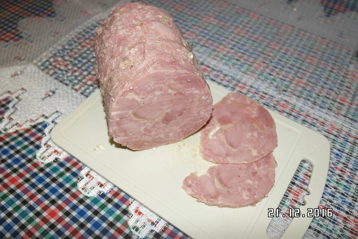 Homemade ham (collection of recipes for ham mills)