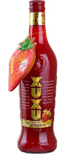 Strawberry liqueur Xu Xu in the Endever Skyline soup blender