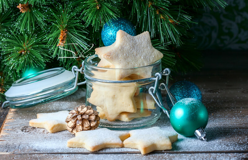 New Year's shortbread cookies