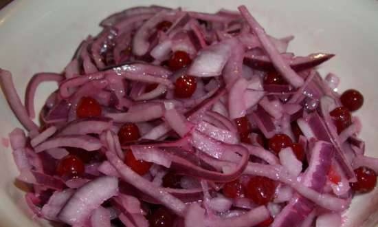 Insalata di cipolle rosse senza aceto