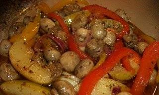 Pickled mushrooms "All at once"