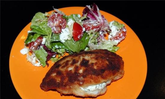 Pechuga de pollo con relleno de queso