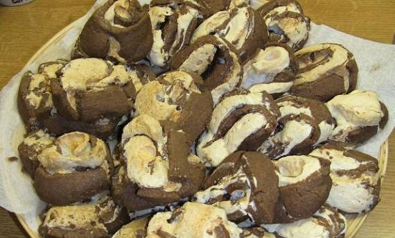 Biscotti a spirale al cioccolato