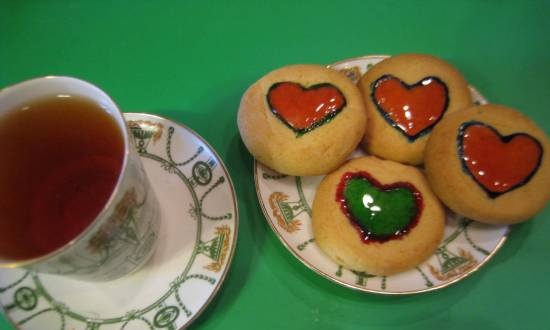 Galletas con mermelada