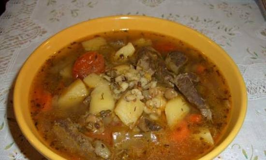 Sopa de fetge amb barreja de cereals (cucut 1054)