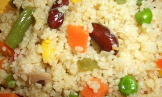 Couscous na may gulay at manok