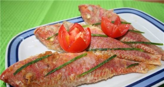 Salmonete frito