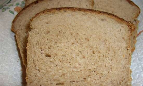 Pan de trigo y castañas sobre patatas (horno)