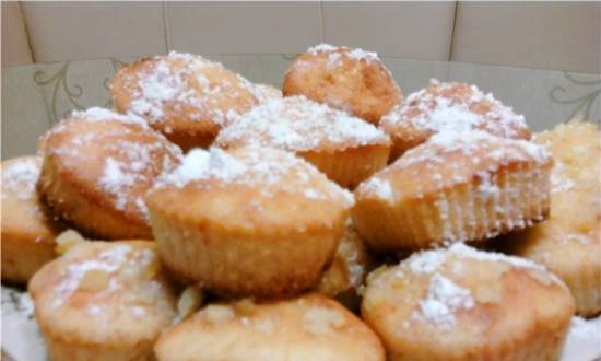 Muffins de chocolate y vainilla