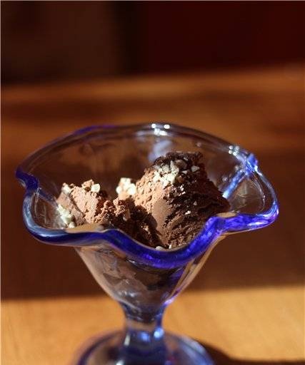 Helado de chocolate