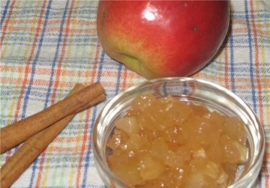 Apple jam na may lemon-cinnamon-vanilla lasa