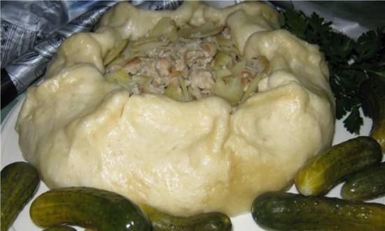 Jung-ju (chicken in the dough)