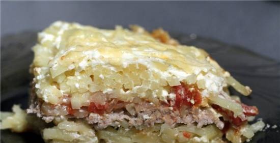 Casseruola di patate e carne macinata (cuculo 1054)