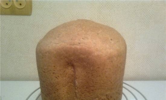 Wheat Rye Bread (ตามสูตรของ LG) (เครื่องทำขนมปัง)