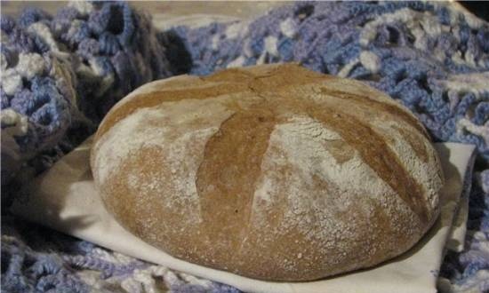 Pane integrale con latte in polvere