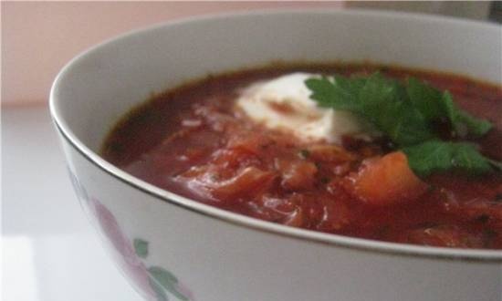 The most delicious borscht