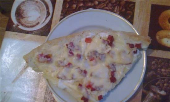 Aardappeltaart pizza