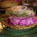 Beetroot salad with horseradish, yogurt and herring