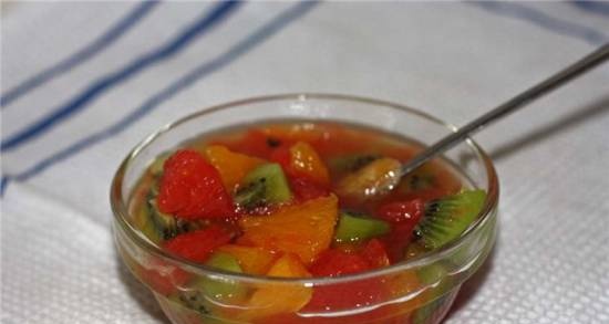 Semáforo de ensalada de frutas