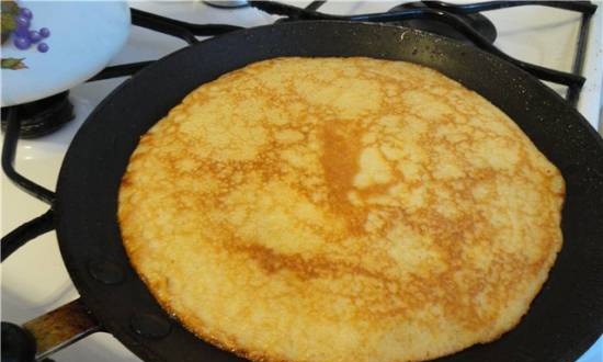 Corn pancakes "Spring Sun"