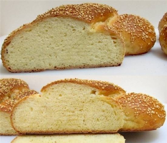 Sicilian sesame bread Mafalda (oven)