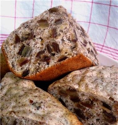 Torta di mandorle con datteri per macchina per il pane (senza zucchero e farina)