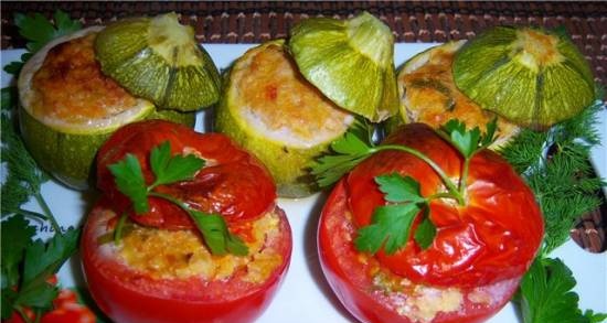 Zucchine ripiene - stuffed zucchini