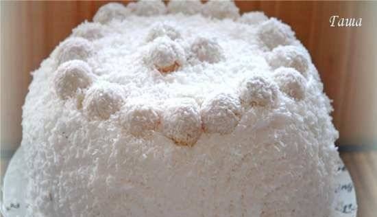 Torta Raffaello (forno, pentola a cottura lenta)