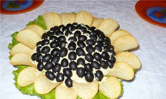 Jeugdsalade (zonnebloemdecoratie)