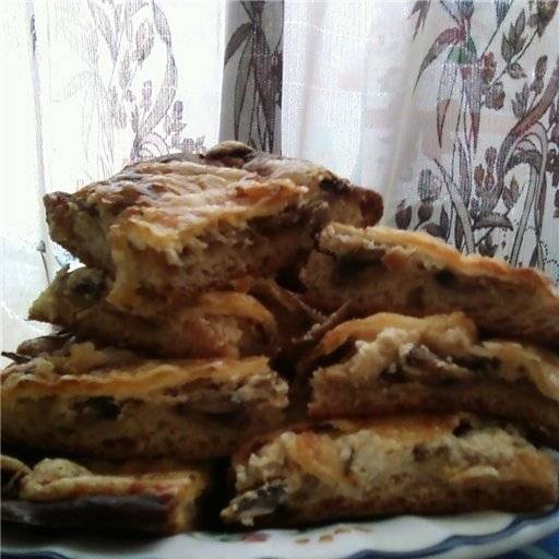 Pastel de champiñones