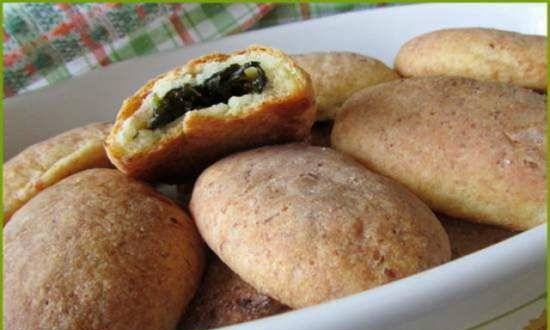 Empanadas de masa de cuajada con acedera