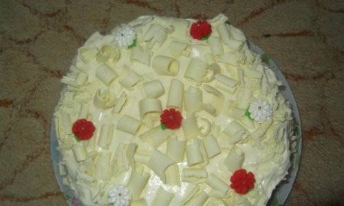 Rafaello torta fehér csokoládéval