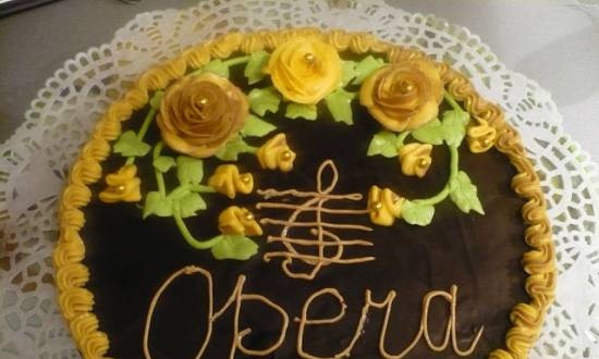 Opera cake (isang resipe ng French)