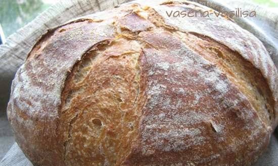 Pan de trigo de masa madre con harina de espelta